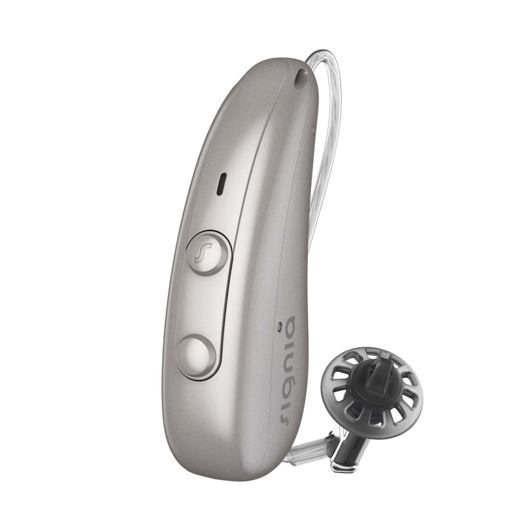 Signia Pure Charge&Go 3IX Hearing Aids - Dark Champagne