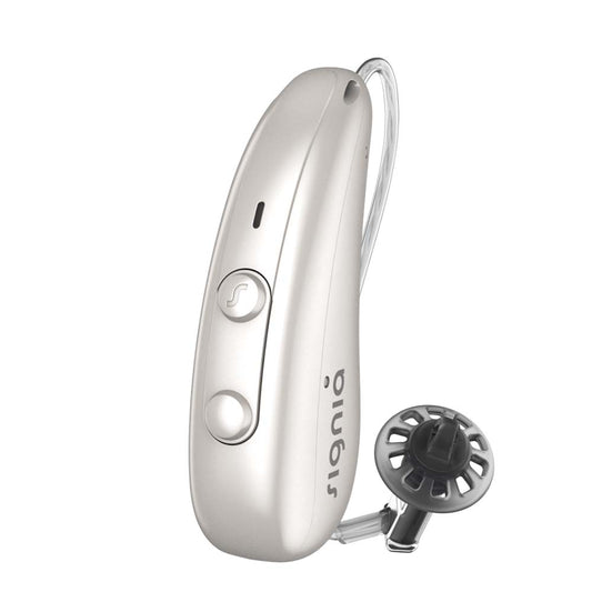 Signia Pure Charge&Go 5IX Hearing Aids - Pearl White