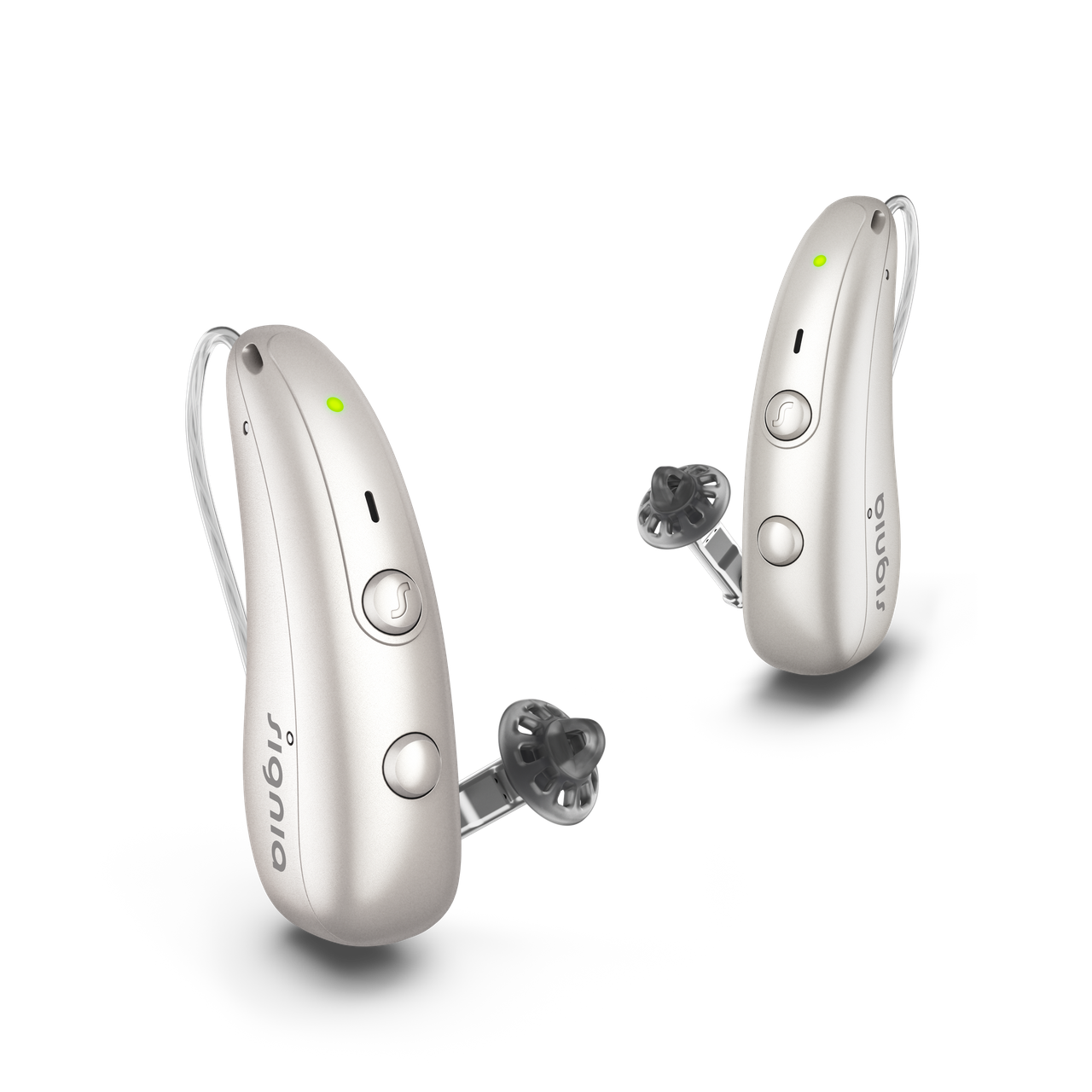 Signia Pure Charge&Go BCT 5IX Hearing Aids - Pearl White