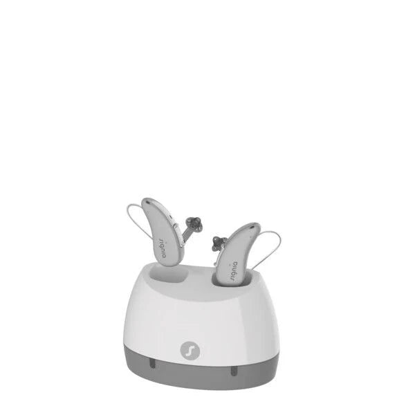 Signia Standard RIC Desktop Charger For AX, IX & BiCore R Li Hearing Aids.